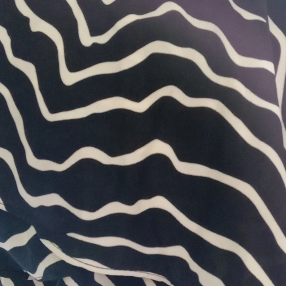 WHO WHAT WEAR Zebra Knee Ruffle Flounce Dress NWT XXL - Picture 3 of 4